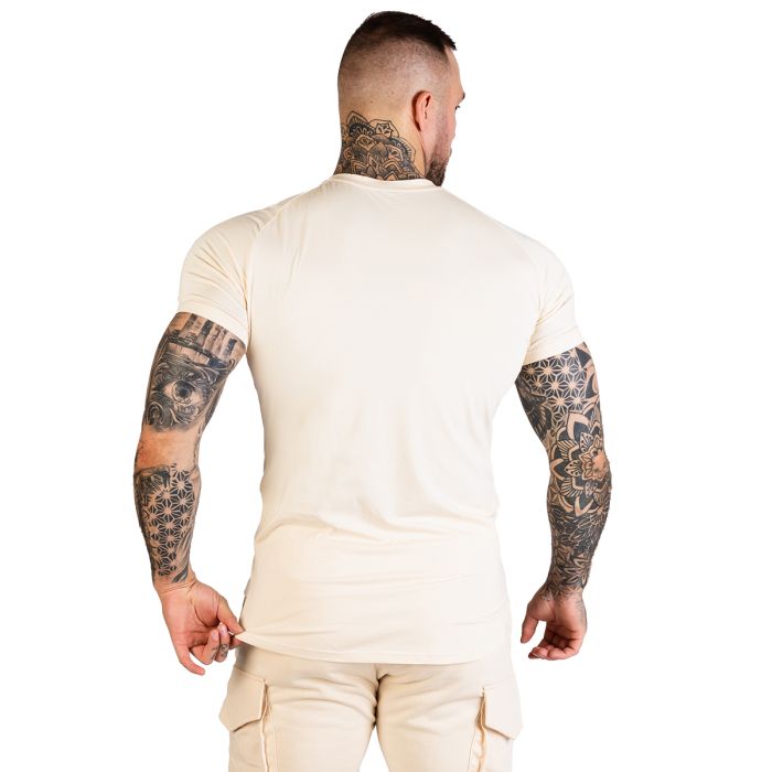 TRN Fitted T-Shirt in Sand - GymBeam XXXL