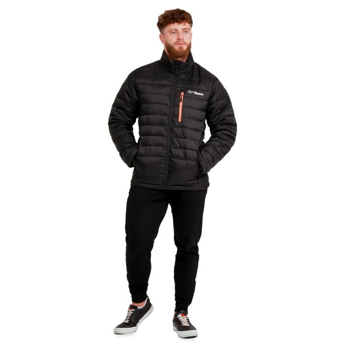 Steppjacke für Männer in Black/Orange - GymBeam M