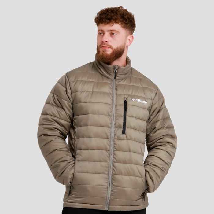 Steppjacke für Männer in Vetiver/Black - GymBeam XXL