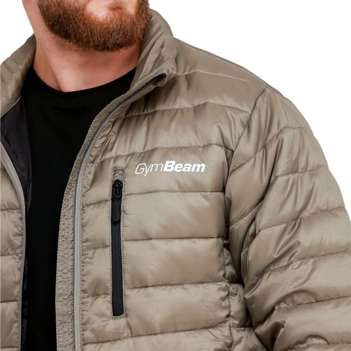 Steppjacke für Männer in Vetiver/Black - GymBeam XXL