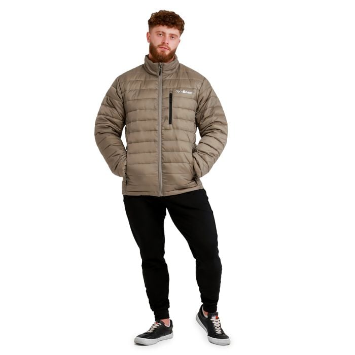 Steppjacke für Männer in Vetiver/Black - GymBeam XXL