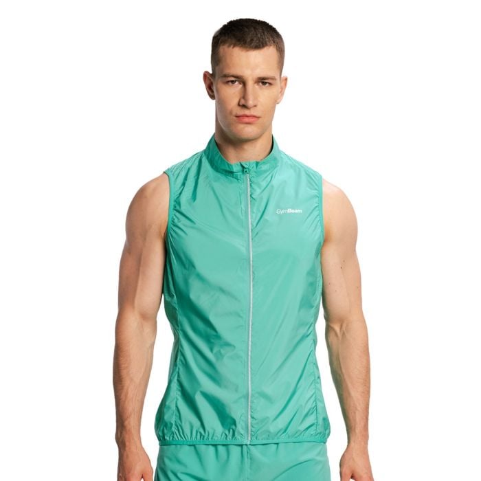 Men‘s Pulse X Running Gillet Green - GymBeam S