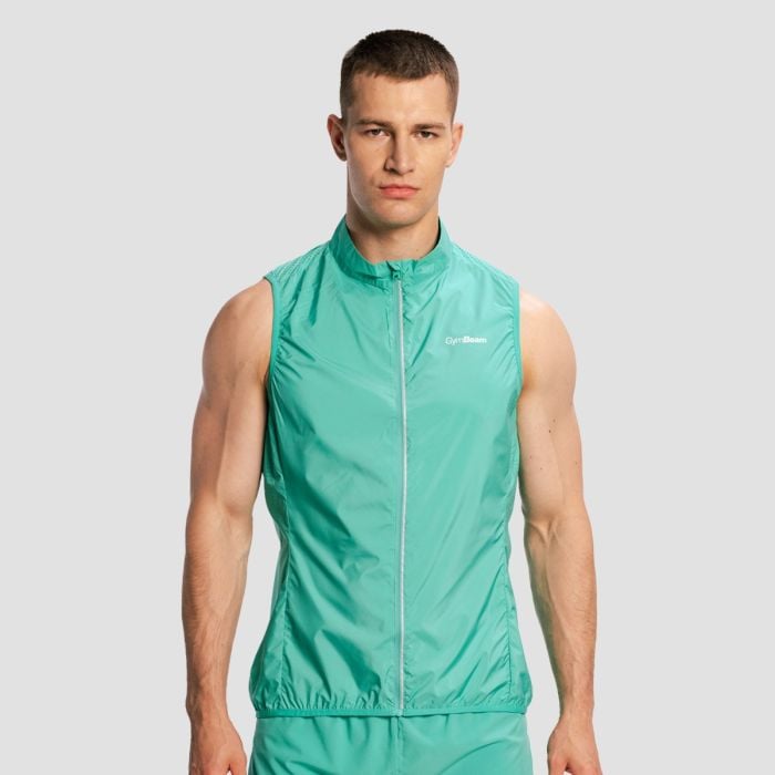 Men‘s Pulse X Running Gillet Green - GymBeam S