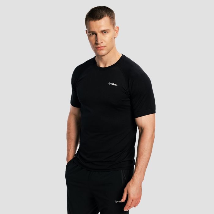 Men‘s Pulse X  Running T-shirt Black - GymBeam L