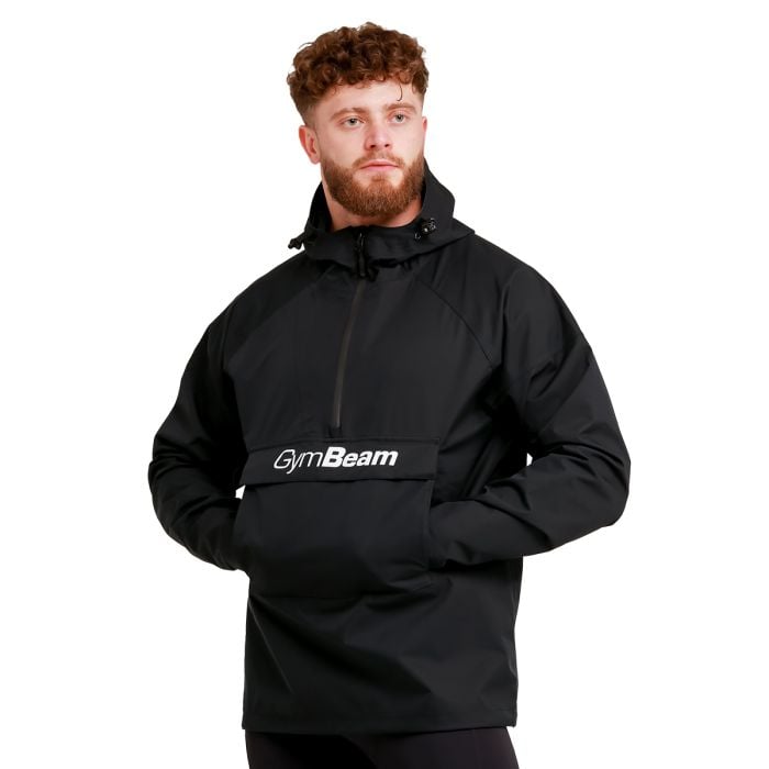 Regenjacke Smock für Männer in Black - GymBeam XL