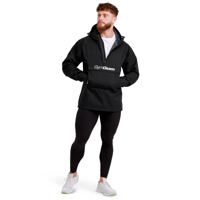 Regenjacke Smock für Männer in Black - GymBeam XL