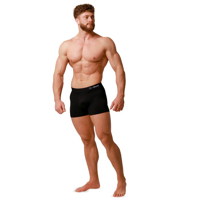 Seamless Boxershorts für Männer im 2er-Pack in Black - GymBeam L
