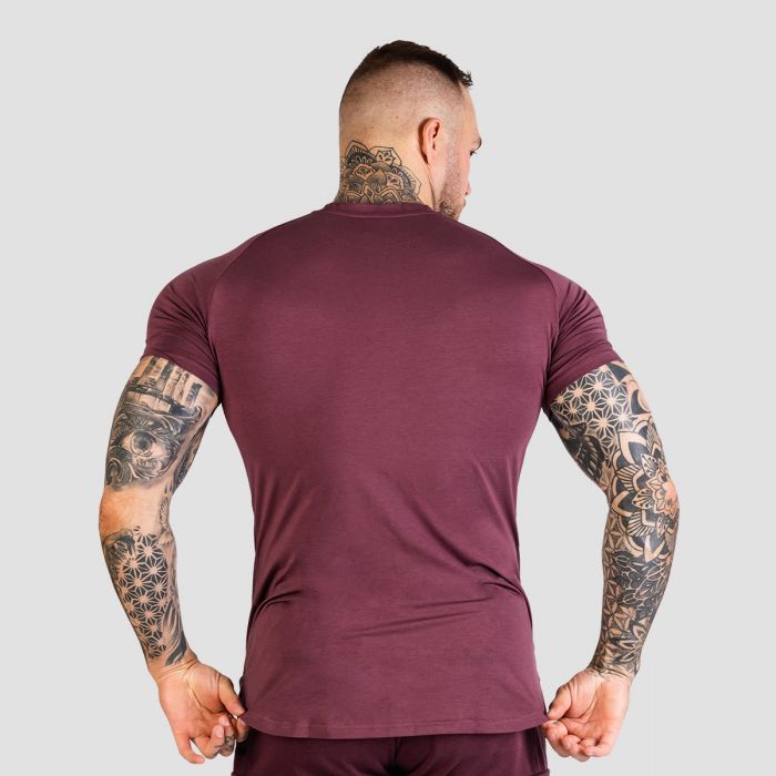 TRN Fitted T-Shirt in Eggplant - GymBeam L