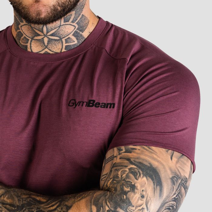 TRN Fitted T-Shirt in Eggplant - GymBeam L