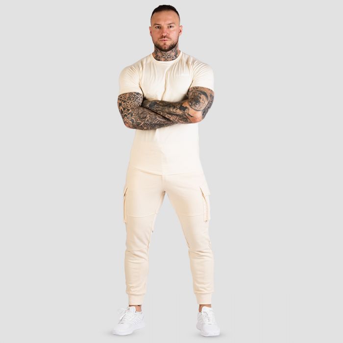 TRN Fitted T-Shirt in Sand - GymBeam XXXL