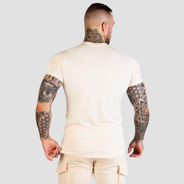 TRN Fitted T-Shirt in Sand - GymBeam XXXL