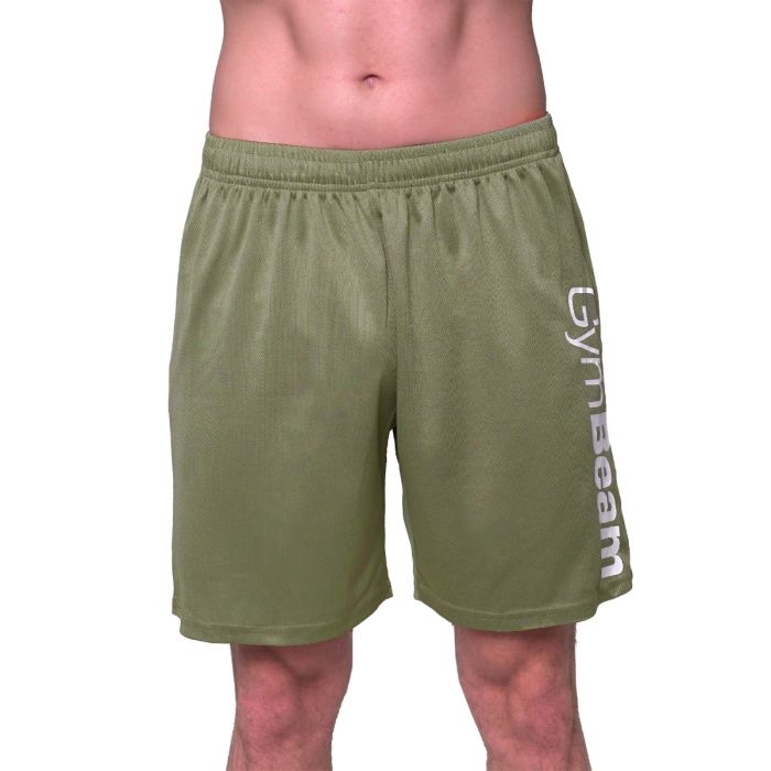 Mesh Shorts Essence Green- GymBeam L