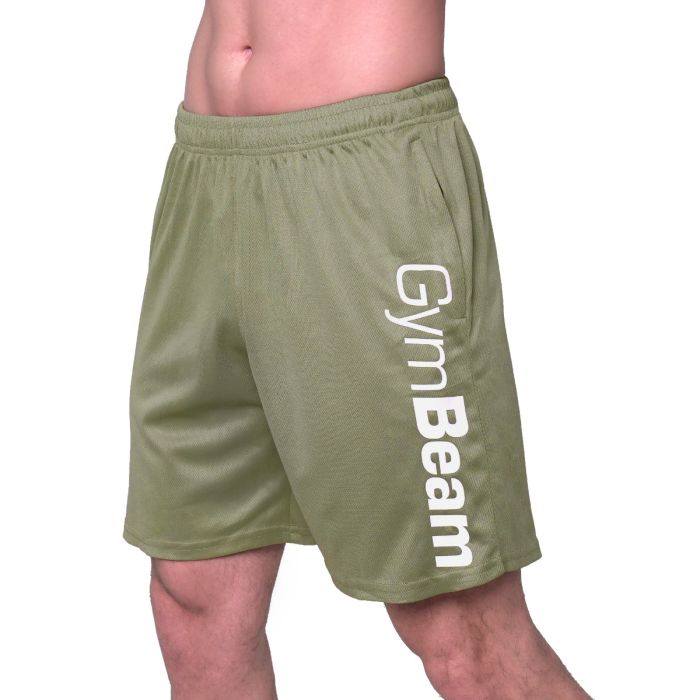 Mesh Shorts Essence Green- GymBeam L
