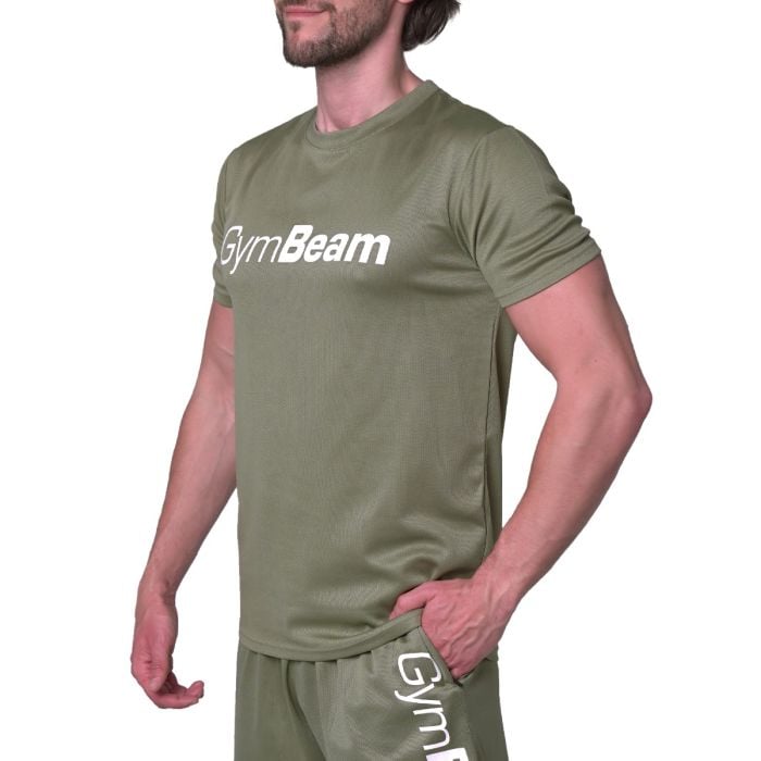 Mesh T-Shirt Essence Green - GymBeam XL