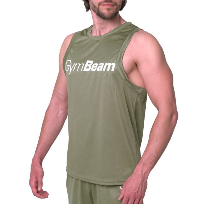 Mesh Tanktop Essence Green - GymBeam L
