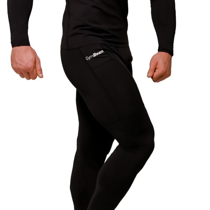 Mid Kompressionsleggings in Black - GymBeam L