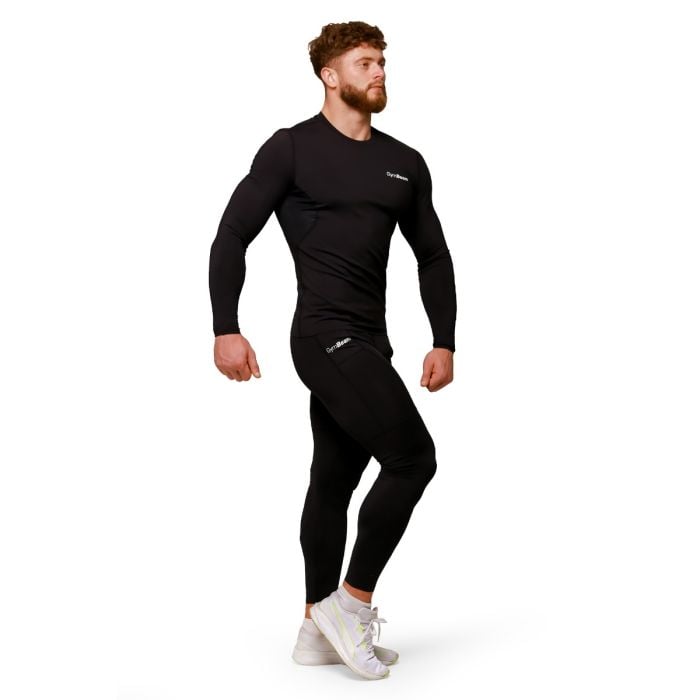 Mid Kompressionsleggings in Black - GymBeam L