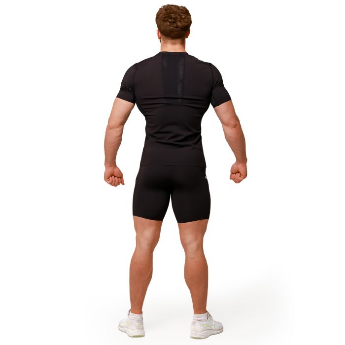 Mid Kompressionsshorts in Black - GymBeam XXXL