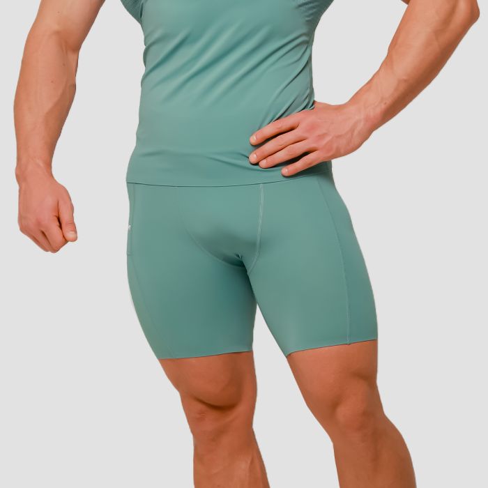 Mid Kompressionsshorts in Blue - GymBeam M
