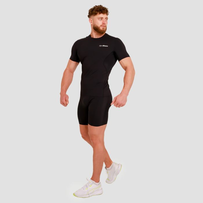 High Kompressions-T-Shirt in Black - GymBeam XL