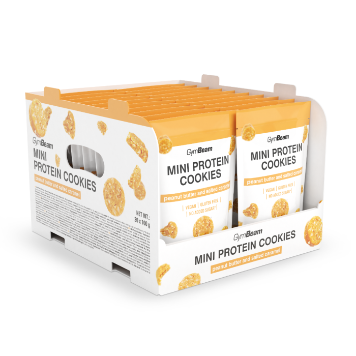Mini Protein Cookies - GymBeam 100 g - Erdnussbutter mit Schokolade