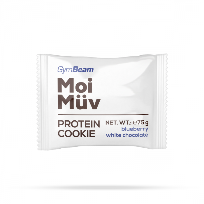 MoiMüv Protein-Cookie - GymBeam lemon and white chocolate - 75 g