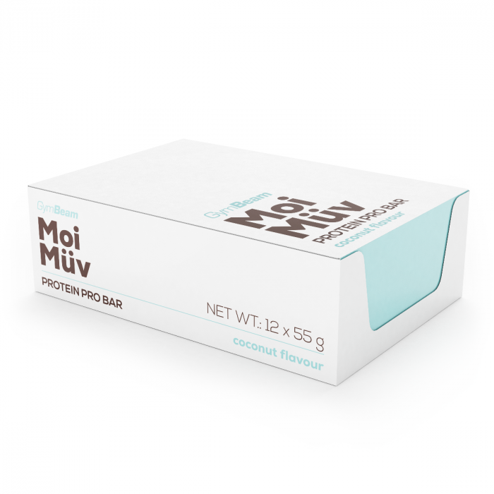 MoiMüv Protein Pro Bar - GymBeam 55 g - Cookie Teig