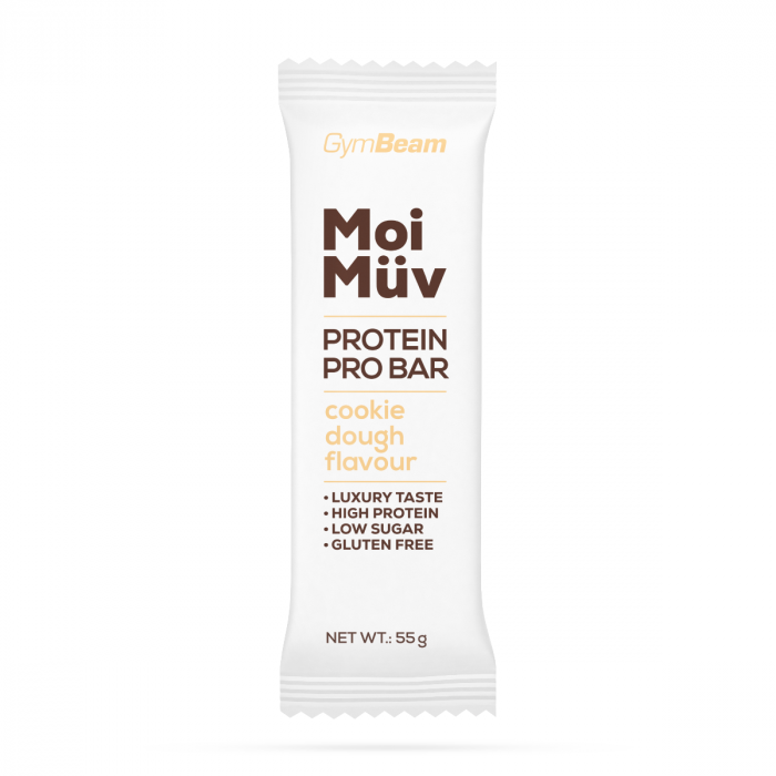 MoiMüv Protein Pro Bar - GymBeam 55 g - Cookie Teig