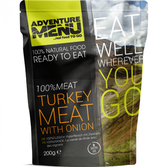 Turkey meat with onion - Adventure Menu 200 g