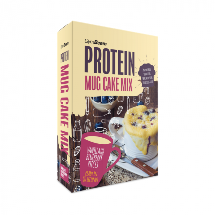 Protein Mug Cake Mix 500 g - GymBeam Schokolade und Schokoladenstücke