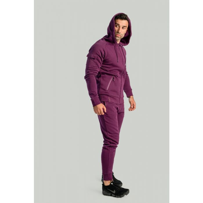Nova Reißverschluss-Hoodie in Plum - STRIX XXL