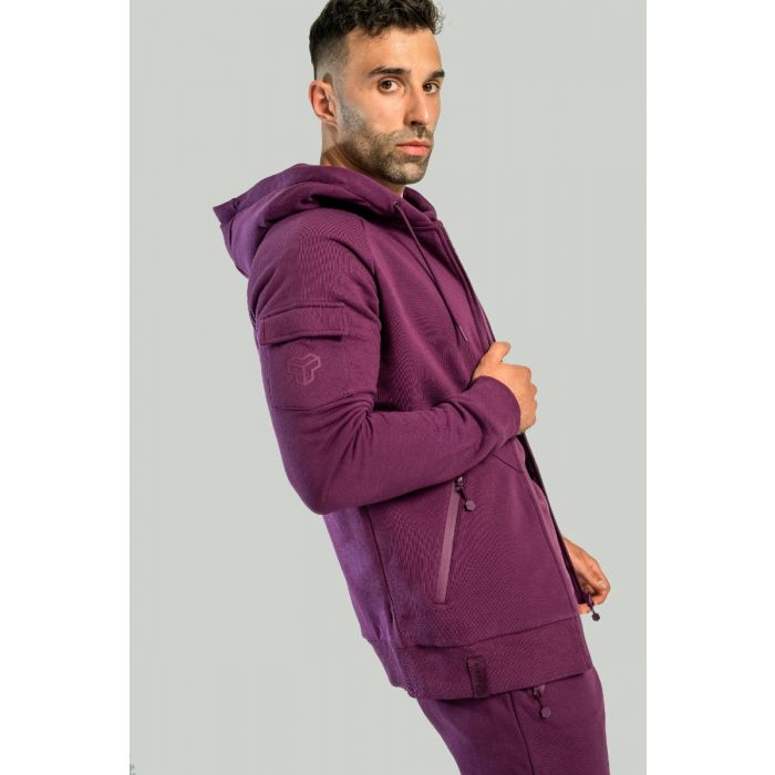 Nova Reißverschluss-Hoodie in Plum - STRIX XXL
