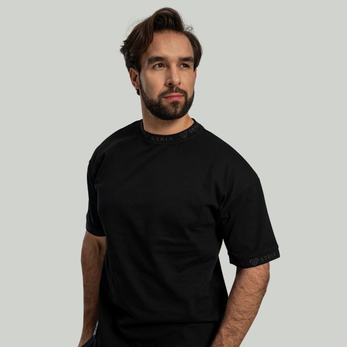 Oversized Heavy T-Shirt in Black - STRIX XXL