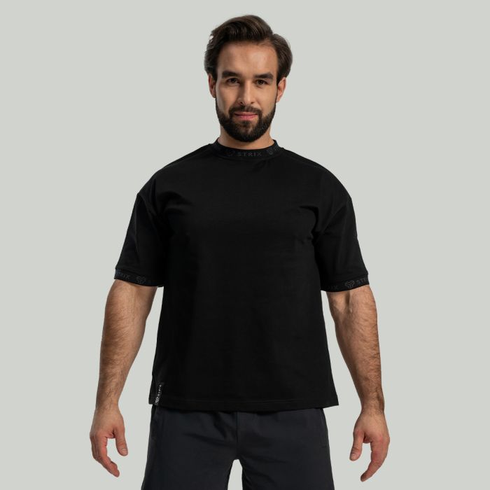 Oversized Heavy T-Shirt in Black - STRIX XXL