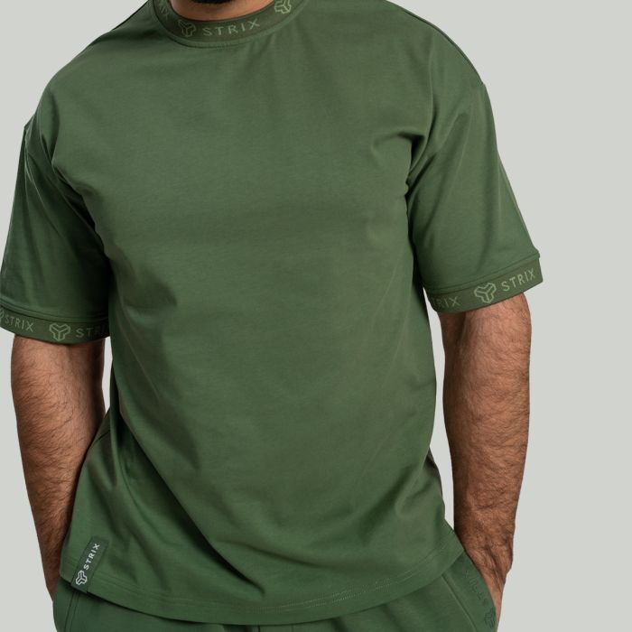 Oversized Heavy T-Shirt in Cedar Green - STRIX XXXL