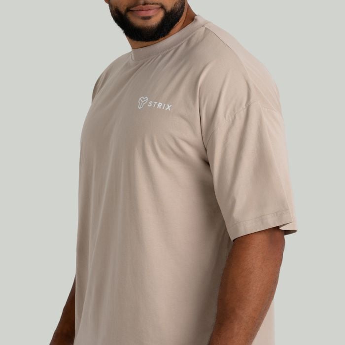 Oversized  T-Shirt in Taupe - STRIX XL