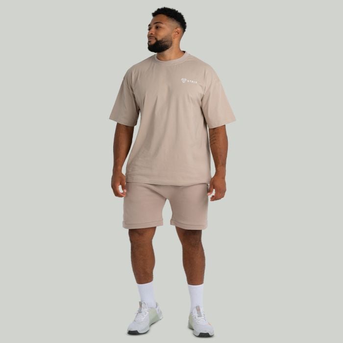 Oversized  T-Shirt in Taupe - STRIX XL