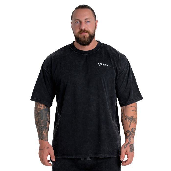 Oversized T-Shirt in Washed Black - STRIX XL