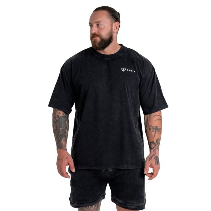 Oversized T-Shirt in Washed Black - STRIX XL