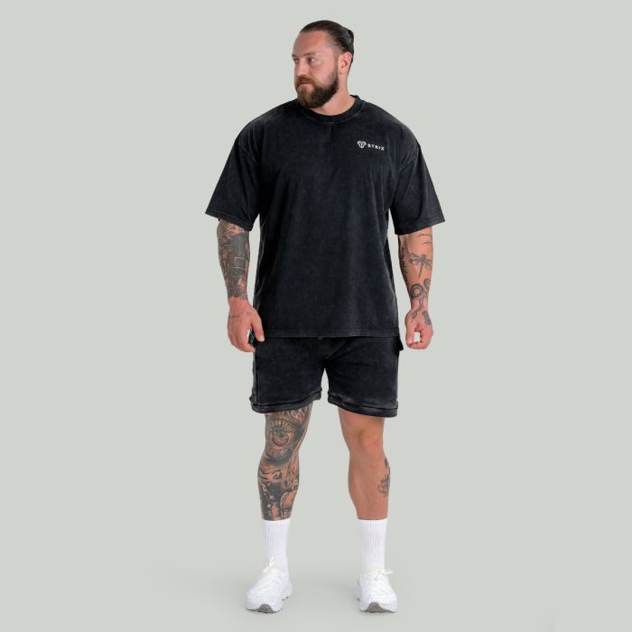 Oversized T-Shirt in Washed Black - STRIX XL