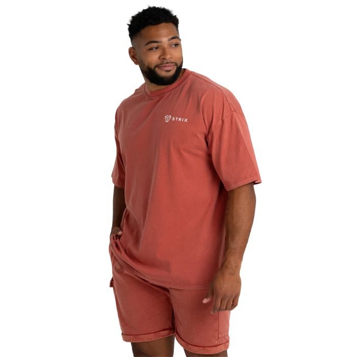 Oversized T-Shirt in Washed Terra - STRIX M