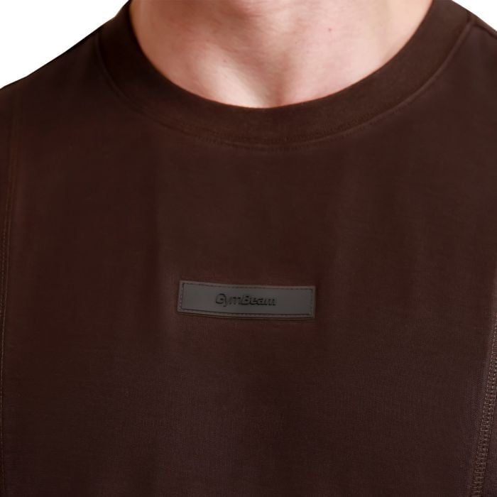 Unstoppable Oversized T-Shirt in Brown - GymBeam XL