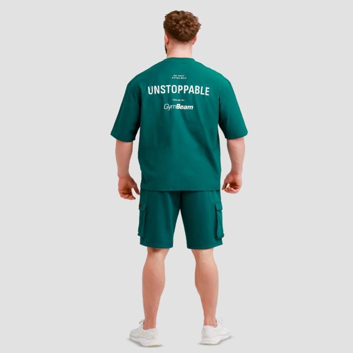 Unstoppable Oversized T-Shirt in Green - GymBeam XL