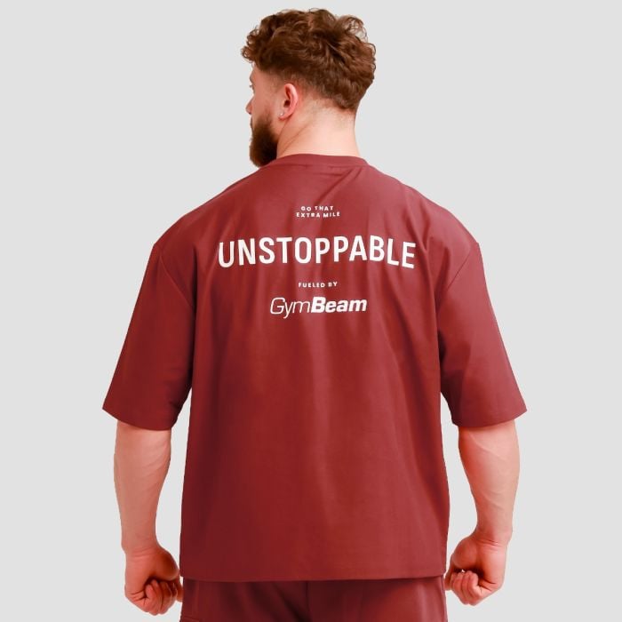 Unstoppable Oversized T-Shirt in Red - GymBeam L
