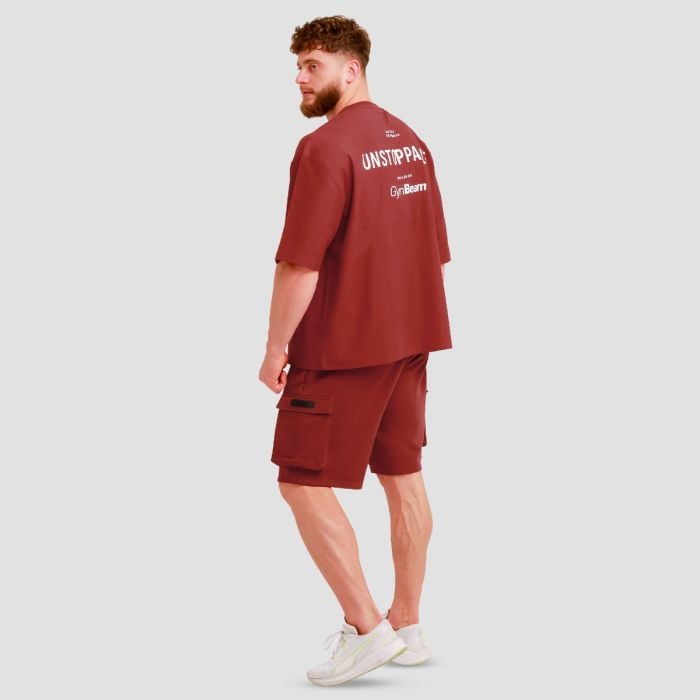 Unstoppable Oversized T-Shirt in Red - GymBeam L