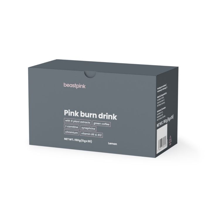 Pink burn drink - GymBeam 150 g - lemon