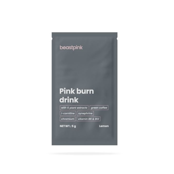 Pink burn drink - GymBeam 150 g - lemon