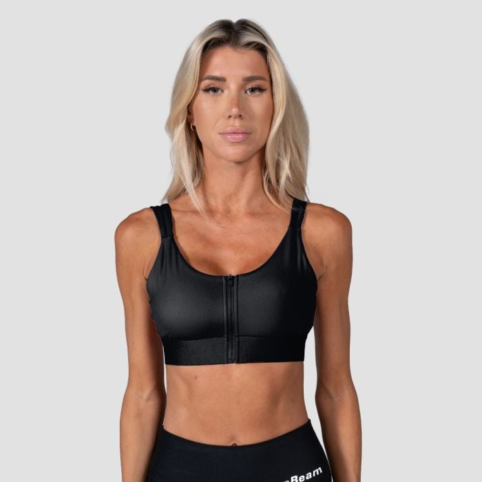 Prime Sports Bra Black - GymBeam XL