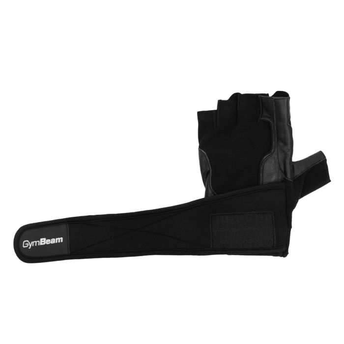 Pro WristWrap Fitness Gloves Black - GymBeam L