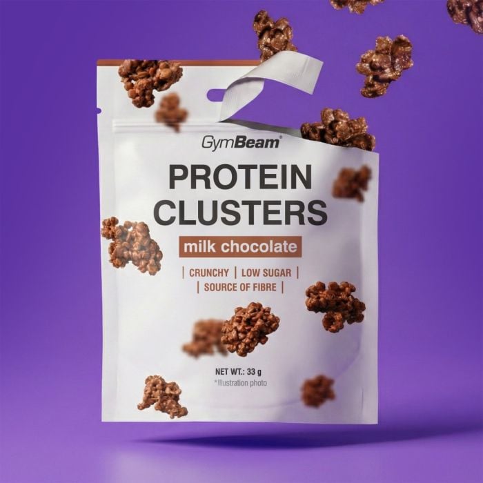 Protein Clusters - GymBeam 33 g - milk chocolate